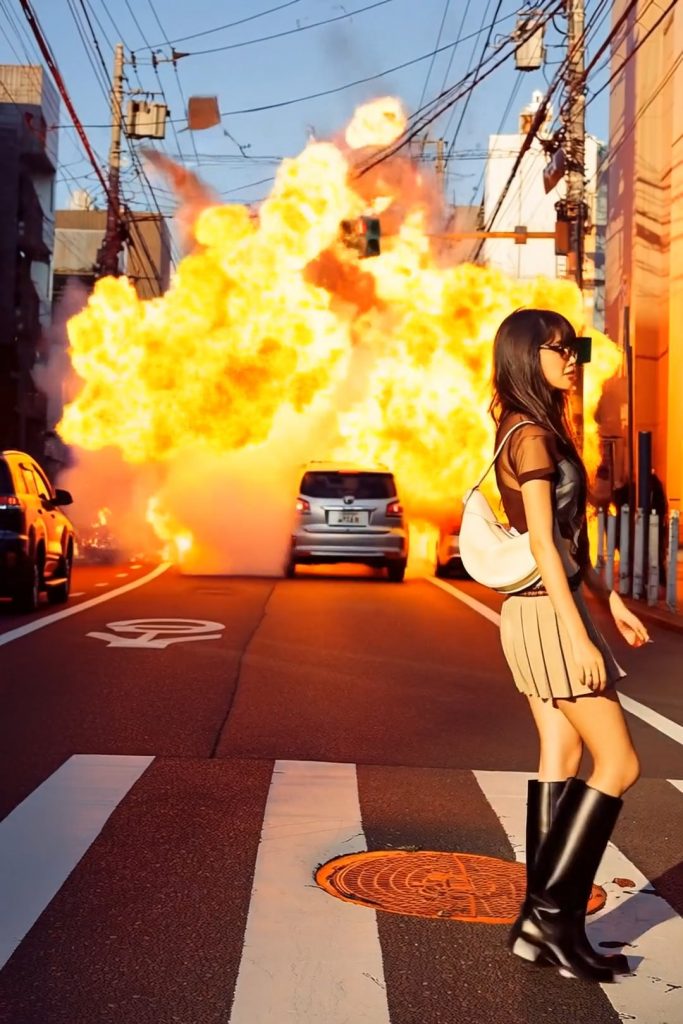 💥 1. “Serving looks. Ignoring explosions.”